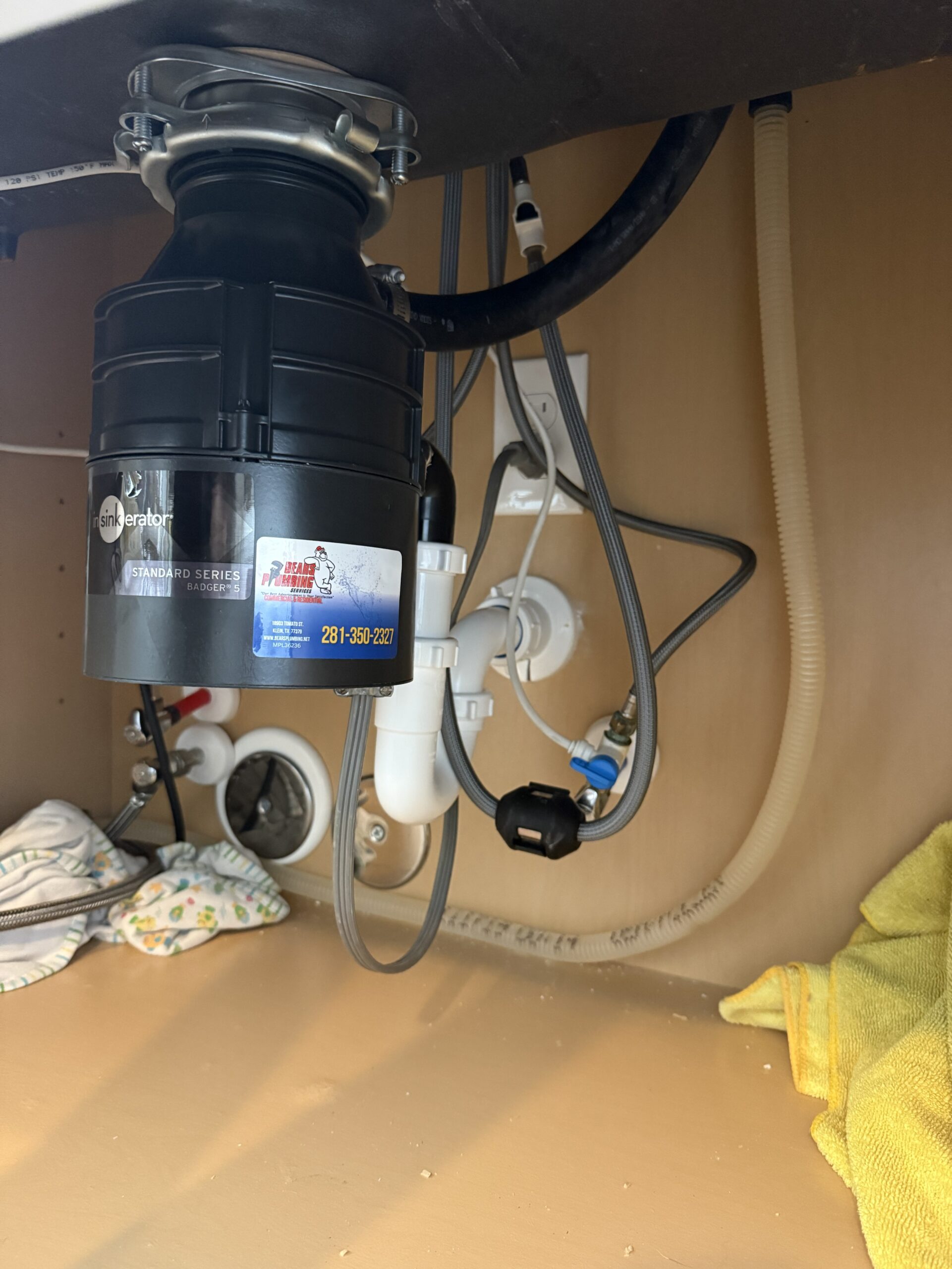 Garbage Disposal Installations by Bear's Plumbing in Spring, TX
