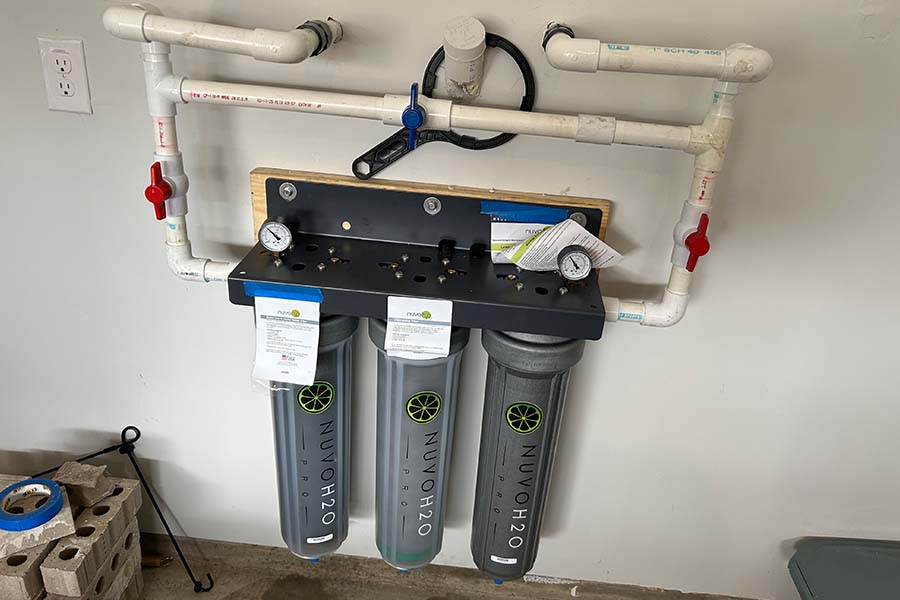 Residential water filtration system installed by experts in Spring, TX