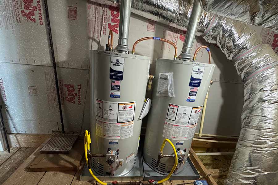 Two water heaters installed in Spring TX by Bear’s Plumbing